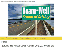 Tablet Screenshot of learnwellschoolofdriving.com